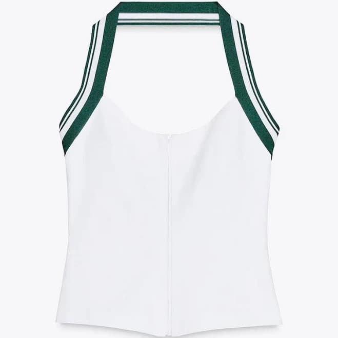 Zara Women's Ribbed Halter Top