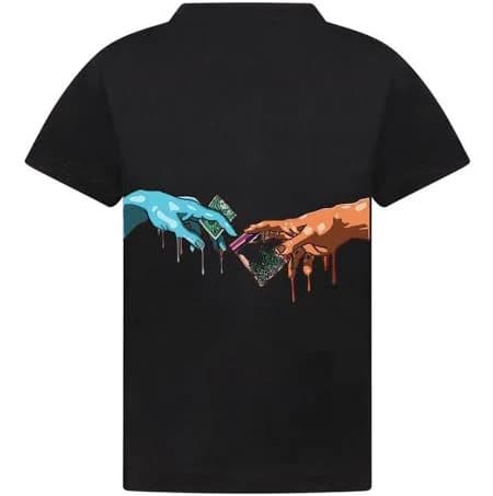 T-Shirt with Colored Logo On The Front and Back
