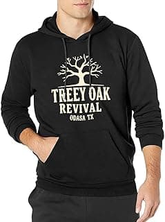 Treaty Oak Revival Graphic Custom Hoodie Drawstring Sweatshirt Trendy Birthday Gift for Him Weekend Casual Wear