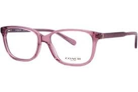 hc 6143f 5569 Eyeglasses Transparent Mauve Frames 52-15-140 by Coach