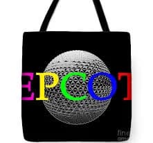 EPCOT Spaceship Earth Fashion Design 1A Tote Bag