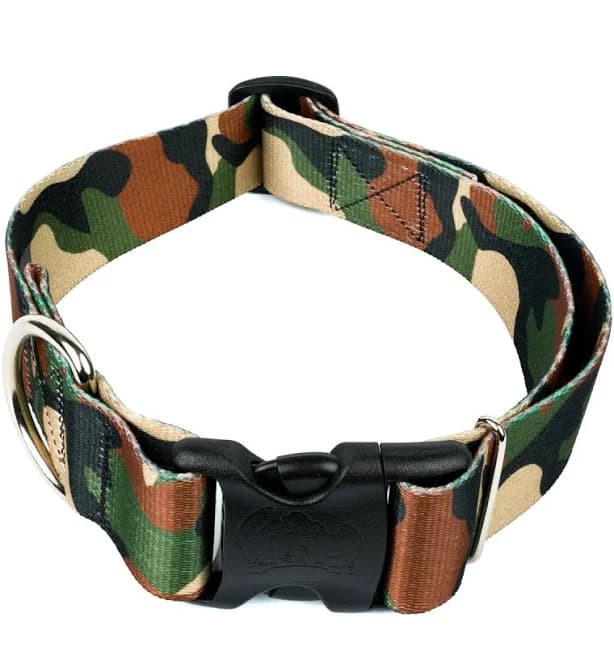 Country Brook Petz Deluxe Woodland Camo Dog Collar