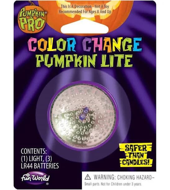 Fun World Color Change Pumpkin Lite Decoration