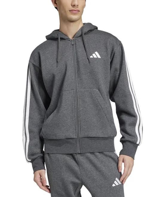 adidas Men's Essentials 3-Stripes Fleece Hoodie