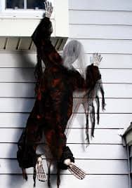 Fun World 5FT Black Climbing Dead Skeleton Prop Decoration Skeleton Decorations Standard in the Halloween Decor department at Lowes.com