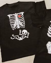 Skeleton With Baby Tee – Elle & Emmy