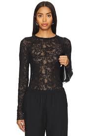 Free People In The Meadow Tee in Black | REVOLVE