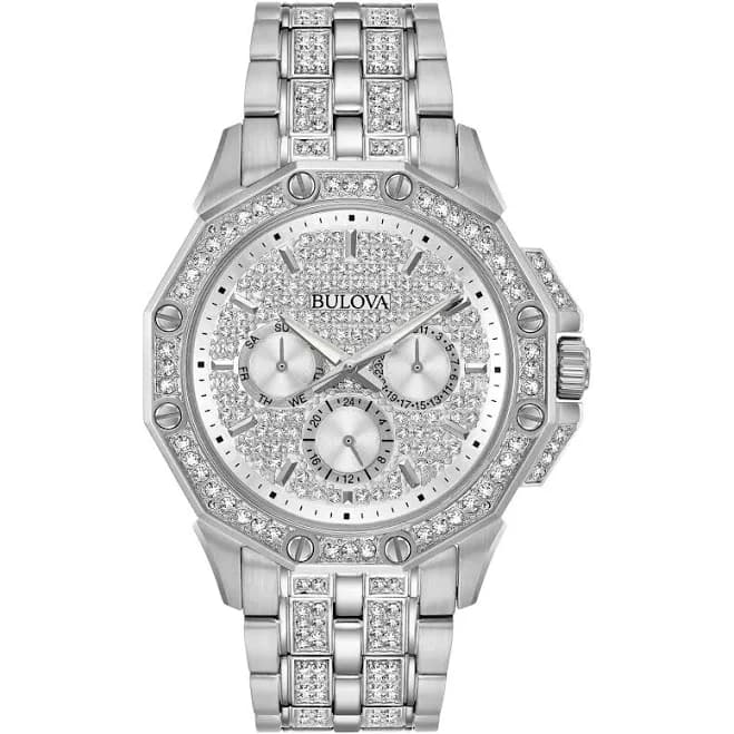 96C134 Bulova Men's Octava Silver Dial Watch