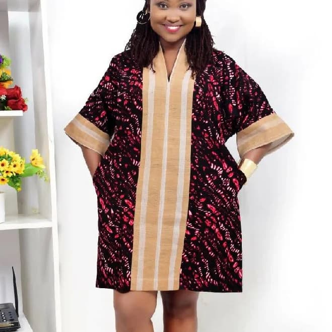 Toke Ankara asooke Patched Dress
