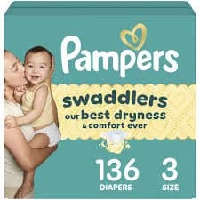 Pampers Swaddlers Disposable Diapers, Size 3, 136 Count - Limited Edition Design