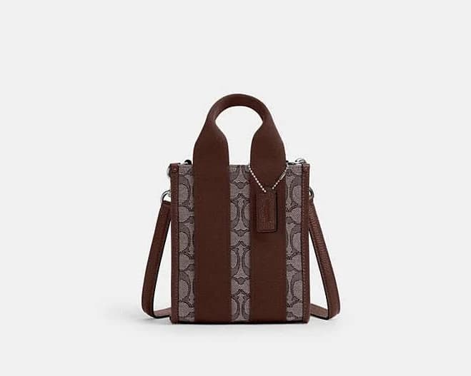 Coach Women's Smith Mini Tote Bag in Signature Jacquard