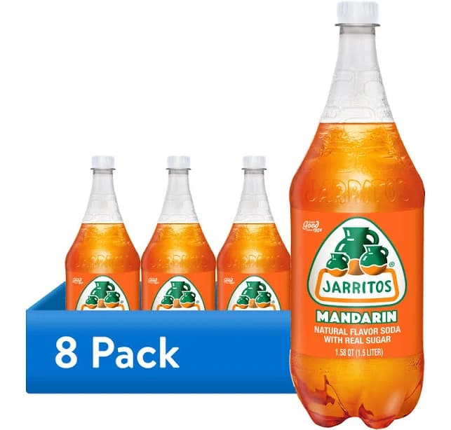 (8 pack) (8 pack) Jarritos Mandarin Soda, 1.58 qt