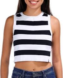 DKNY Women's Jeans Sweater,White/Black Combo,Medium at Amazon Women's Clothing store