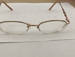 Women Eyeglass Frame Half-rim Metal Gold | eBay