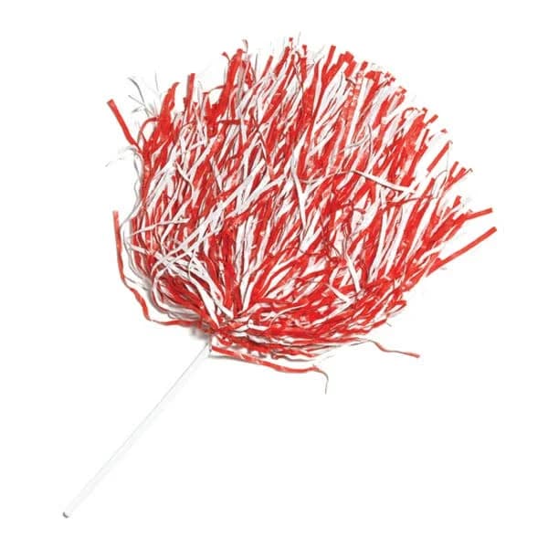 Red And White Two Color Spirit Shakers (Min 50) / Red And White Pom Poms/ Homecoming Poms/ R502srw | Anderson's