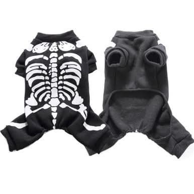 Halloween Dog Skeleton Jumpsuit
