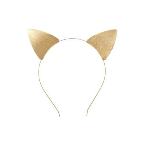 The Costumer Gold Cat Ears Headband