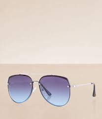BKE Round Sunglasses - Women's Sunglasses & Glasses in Silver Smoke | Buckle
