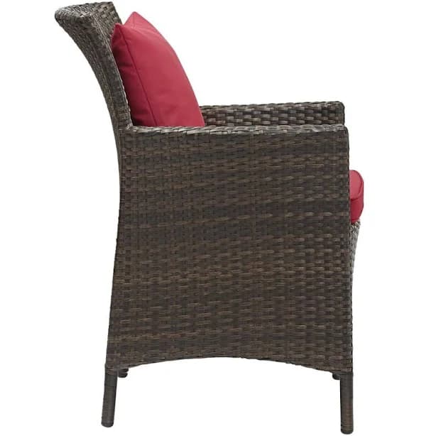Modway Brandon Outdoor Patio Wicker Rattan Dining Armchair