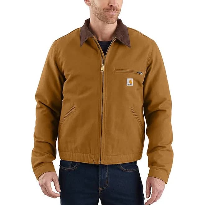 Carhartt | Duck Blanket-Lined Detroit Jacket Brown | Jacket 3XL