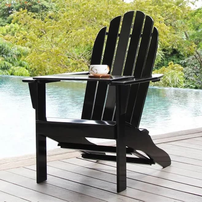 Moni Mahogany Wood Adirondack Chair