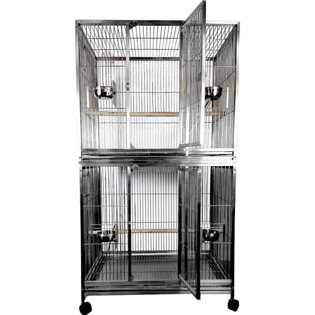 A & E Cage Co. Weston Double Stack Bird Cage
