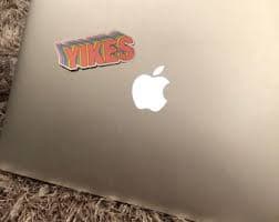 Yikes Rainbow Sticker|hydro Flask Sticker|macbook Sticker|trendy|red|orange|yellow|green|blue|purple| - Etsy
