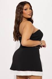 Nayeli Pleated Ruffle Skirt Set - Black/combo | Fashion Nova