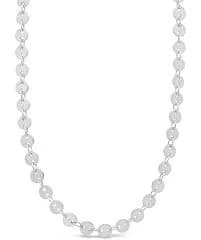 Sterling Forever Women's 14K Rose Gold Plated Brass Disk Linked Necklace