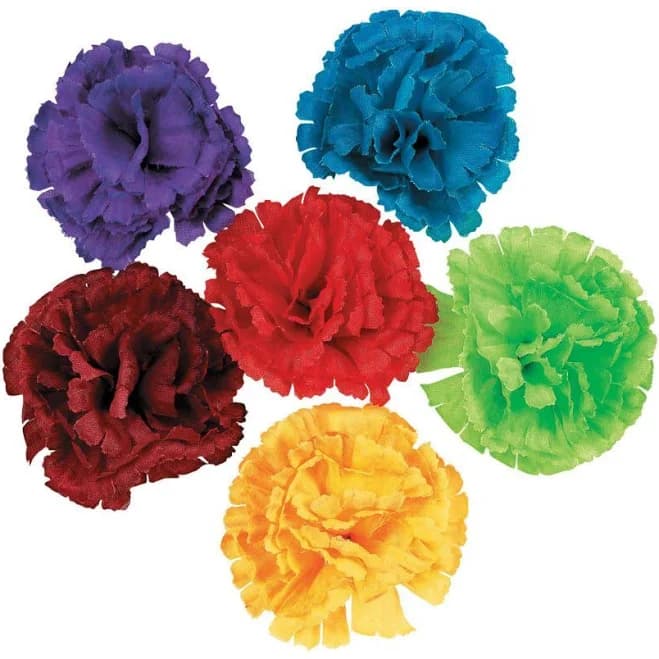 12-Piece Fiesta Flower Hair Clips