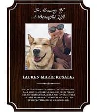 Custom Memorial Plaque (CMPR1) - Personalized