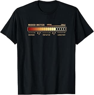 Funny Mood Meter Color Scale Graphic T-Shirt