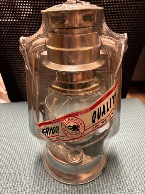 Hurricane Hanging Globe Kerosene Lantern Storm Camping Prop Antique