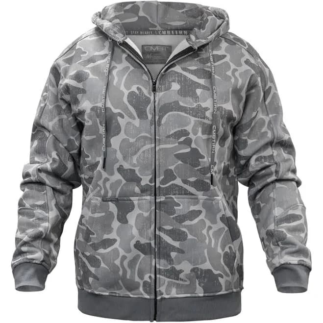 Combat Iron Apparel Men's Fleece Lined Zip Up Hoodie 2.0