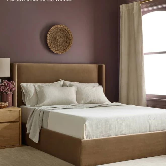 Quince Wingback Bed