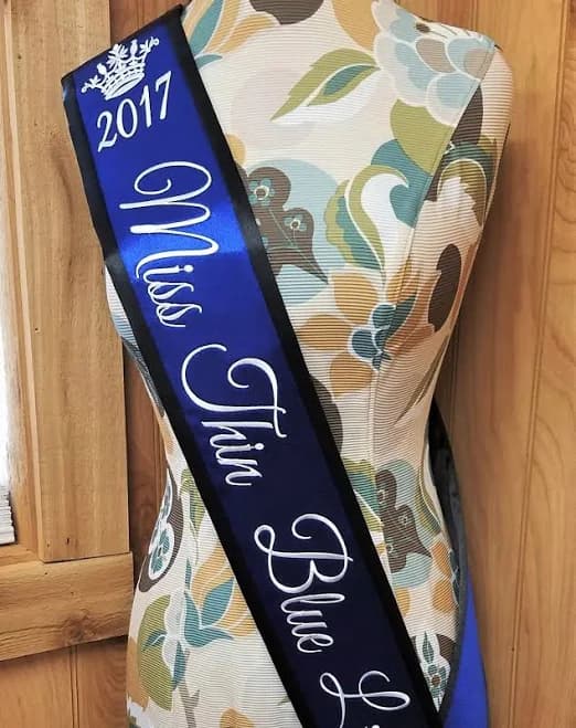 Personalized Embroidered Satin Pageant Sash