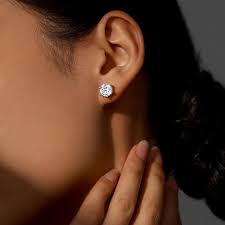 Amazon.com: Moissanite Stud Earrings for Women 0.8Ct-4Ct,Jewelry for Her Girlfriend Mom Daughter Wedding Anniversary Romantic Birthday Gift for Wife Christmas Valentine Mothers Day Engagements Present (0.8 CTW 0.4 Ct Each ): Clothing,