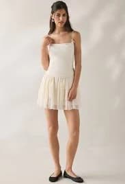 ASTR The Label Kiarra Lace-Up Corset Mini Dress