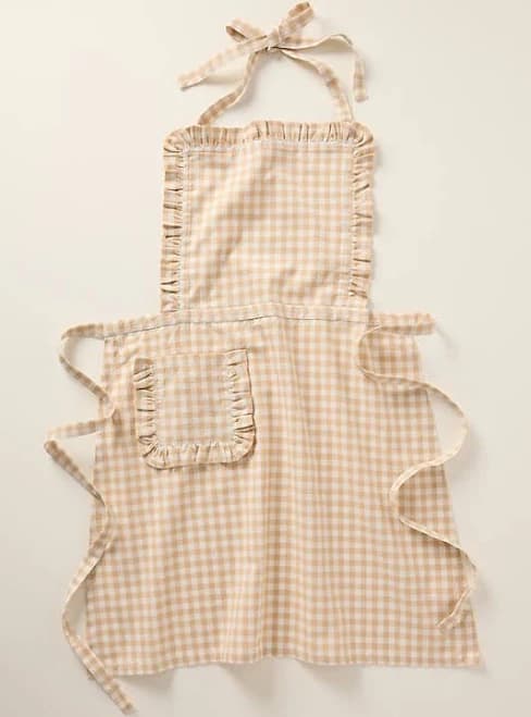 Anthropologie Brynn Gingham Apron