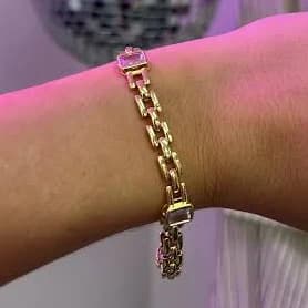 Baguette Watch Link Bracelet