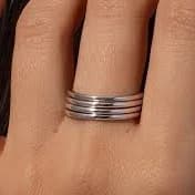 Uncommon James Simple Band Ring Stack