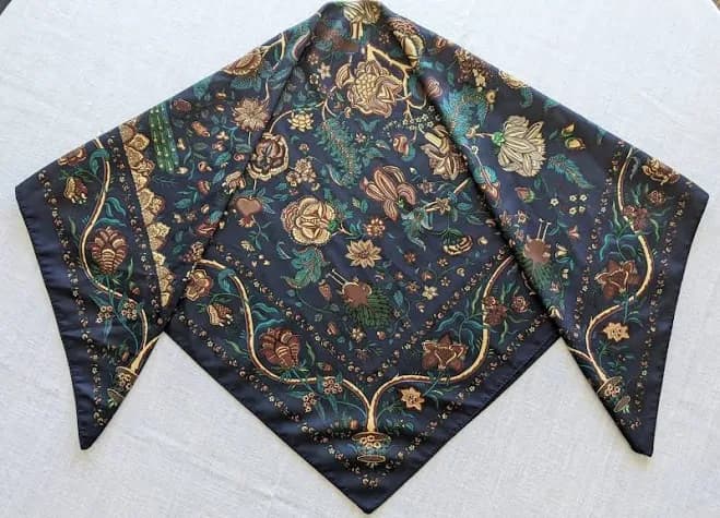Floral Satin Scarf