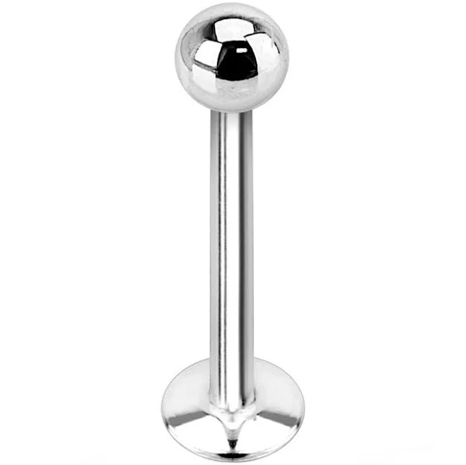 Internally Threaded Stainless Steel Labret Stud 3mm ball