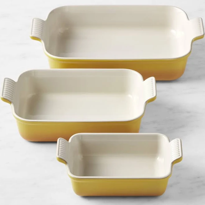 Le Creuset Heritage 3 Piece Rectangular Baking Dish Set