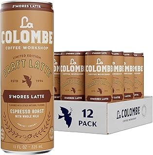 Coffee, S'mores Latte, Cold Brew Draft Latte, 11 fl oz Cans (Pack of 12)