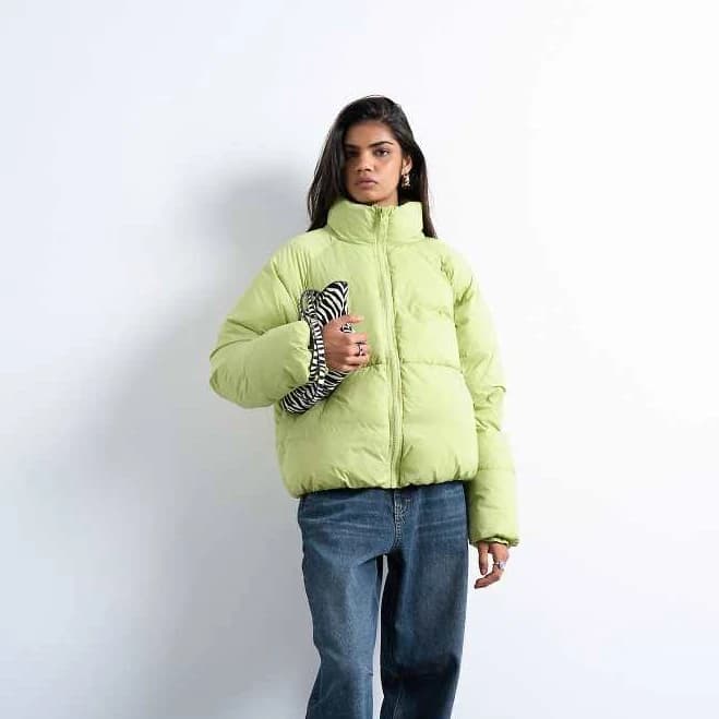 Topshop Puffer Bomber Jacket