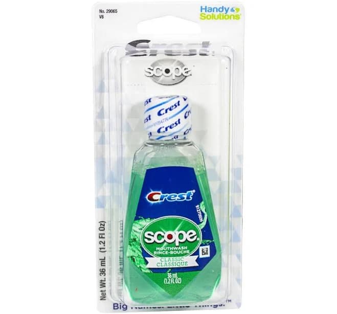 Travel Size Scope Mouthwash 1 - 2 oz - carded, 1 Pack - 1 - Travel Size - All Travel Products