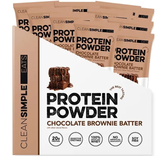 Clean Simple Eats Protein Powder Sticks Chocolate Brownie Batter