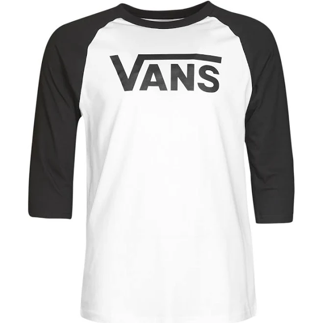 Men's Vans Classic Raglan T-shirt White Black