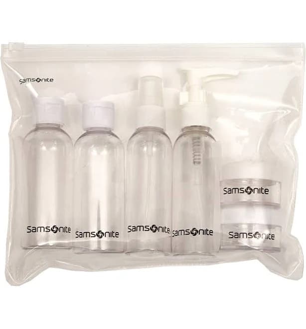 Samsonite 6-Piece Clear Travel Bottle Set